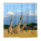 Rideau de douche Girafe multicolore - miniature