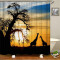 Rideau de douche Girafe dusk tree giraffe 200x180 cm - miniature