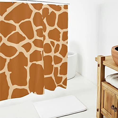Rideau de douche Girafe multicolore 91x180 cm variant 0 