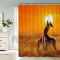 Rideau de douche Girafe couleur 120x180 cm - miniature