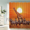 Rideau de douche Girafe couleur 120x180 cm - miniature
