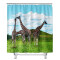 Rideau de douche Girafe impression de 90x180 cm - miniature