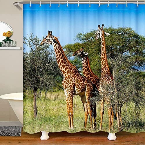 Rideau de douche Girafe 120x200 cm variant 0 