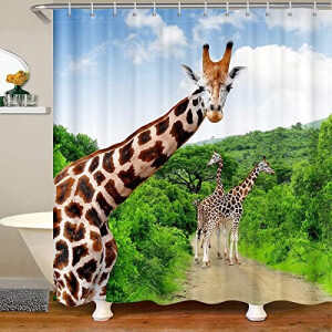Rideau de douche Girafe 120x200 cm