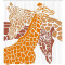 Rideau de douche Girafe 120x200 cm - miniature variant 1
