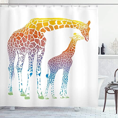Rideau de douche Girafe 120x200 cm