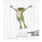 Rideau de douche Grenouille vert olive gris 175x180 cm - miniature variant 1
