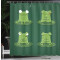 Rideau de douche Grenouille vert chasseur 175x180 cm - miniature variant 3