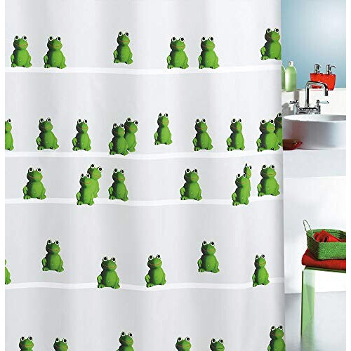 Rideau de douche Grenouille vert 180x200 cm