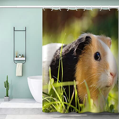 Rideau de douche Hamster couleur 120x180 cm