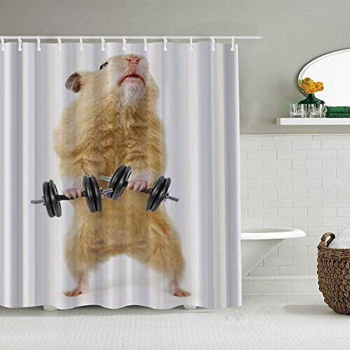 Rideau de douche Hamster 183x183 cm
