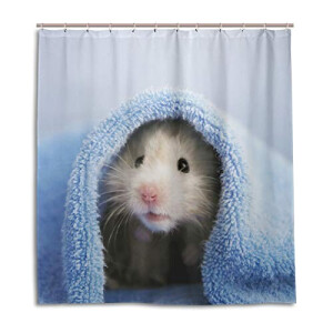 Rideau de douche Hamster 167x182 cm