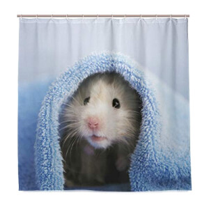 Rideau de douche Hamster 182.9x182.9 cm