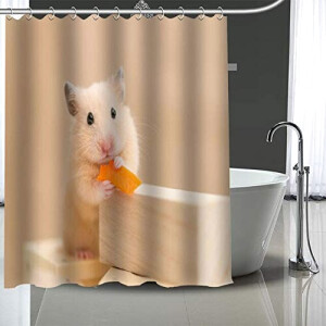 Rideau de douche Hamster 180x180 cm