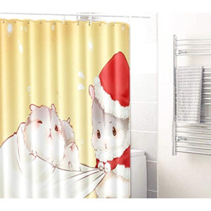 Rideau de douche Hamster 180x180 cm