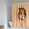 Rideau de douche Hamster marron 120x180 cm - miniature