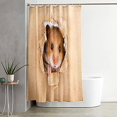 Rideau de douche Hamster marron 120x180 cm variant 0 