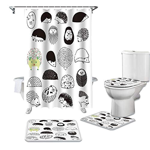 Rideau de douche Hérisson variant 1 
