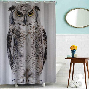 Rideau de douche Hibou 180x180 cm