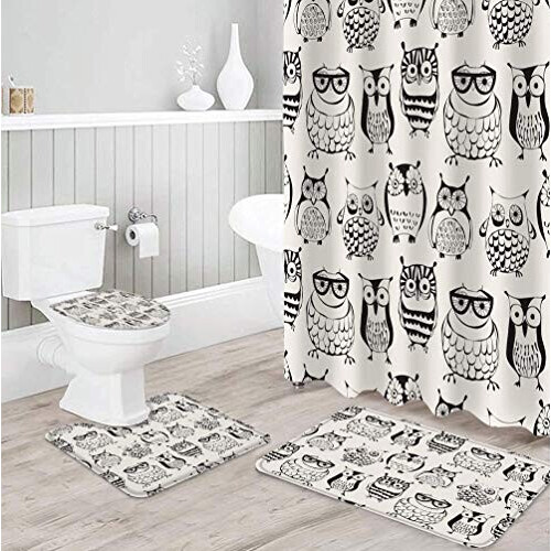 Rideau de douche Hibou 180x180 cm variant 0 