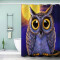 Rideau de douche Hibou couleur 120x180 cm - miniature
