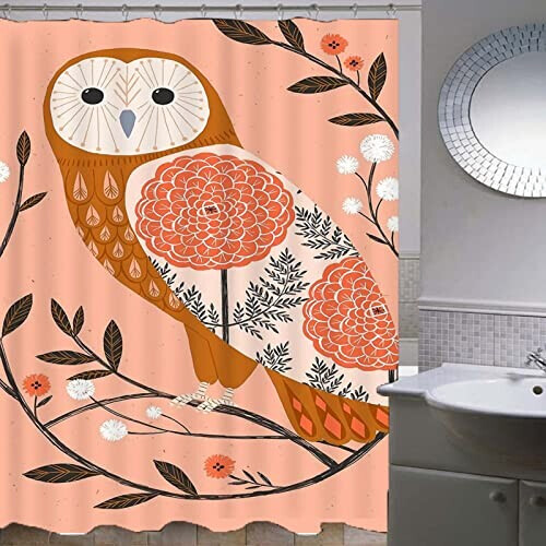 Rideau de douche Hibou 120x180 cm variant 1 