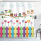 Rideau de douche Hibou multicolore 175x180 cm - miniature