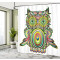 Rideau de douche Hibou multicolore 175x180 cm - miniature variant 2