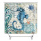 Rideau de douche Hippocampe comme montré 180x180 cm - miniature variant 1