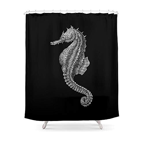 Rideau de douche Hippocampe 180x180 cm