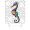 Rideau de douche Hippocampe 80x180 cm - miniature