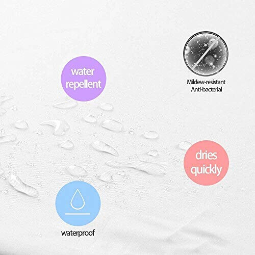 Rideau de douche Hippocampe 80x180 cm variant 3 