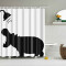 Rideau de douche Hippopotame 180x200 cm - miniature