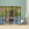 Rideau de douche Hippopotame 170x180 cm - miniature variant 4