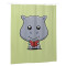 Rideau de douche Hippopotame 152x183 cm - miniature