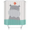 Rideau de douche Hippopotame 180x180 cm - miniature