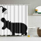 Rideau de douche Hippopotame 90x180 cm - miniature