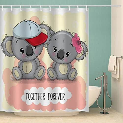 Rideau de douche Koala couleur 120x200 cm