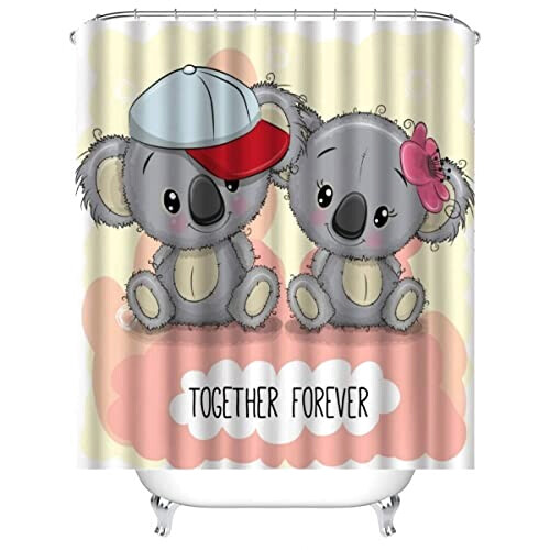 Rideau de douche Koala couleur 120x200 cm variant 1 