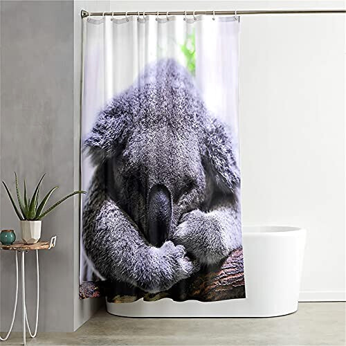 Rideau de douche Koala gris 120x180 cm variant 1 