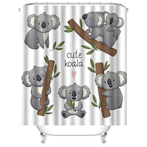 Rideau de douche Koala couleur 120x180 cm variant 0 