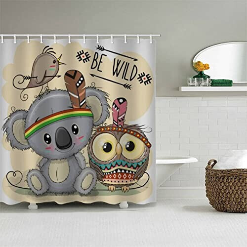 Rideau de douche Koala couleur 120x180 cm variant 2 