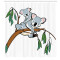 Rideau de douche Koala gris brun 175x200 cm - miniature variant 1