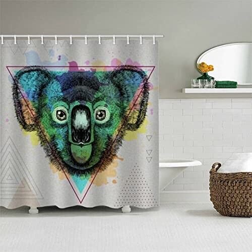 Rideau de douche Koala couleur 120x200 cm variant 2 