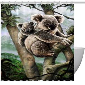 Rideau de douche Koala 152.4x182.88 cm