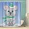 Rideau de douche Koala couleur 120x200 cm - miniature