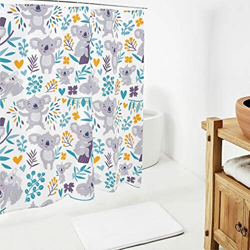 Rideau de douche Koala blanc 180x180 cm variant 0 