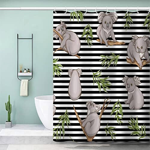 Rideau de douche Koala couleur 120x180 cm variant 0 