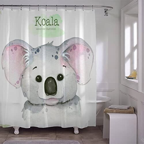 Rideau de douche Koala couleur 120x180 cm variant 2 