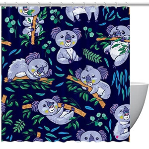 Rideau de douche Koala multicolore 150x180 cm